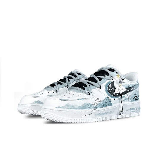 Customize Nike Air Force 1 Cloud Brocade Hand-Painted Men