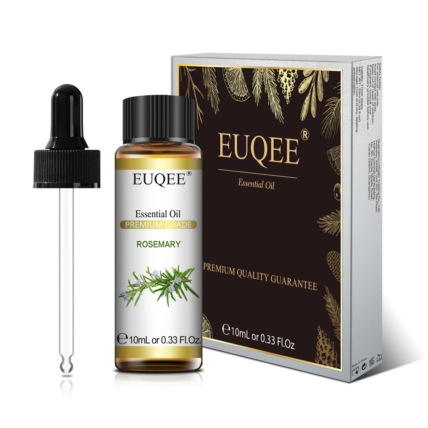 EUQEE 10ml Reines Natürliches Ätherisches Öl Lavendel Jasmin Eukalyptus Vanille Sandelholz Süße Orange Zitrone Oregano Neroli Duft