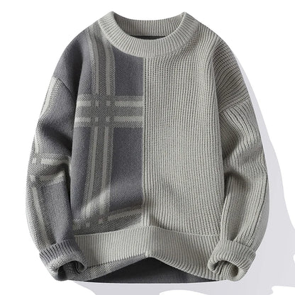 2024 Autumn/Winter New Men's Round Neck Knitted Hoodie Sweater High Quality Skin friendly Fashion Versatile Casual Sweater