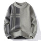 2024 Autumn/Winter New Men's Round Neck Knitted Hoodie Sweater High Quality Skin friendly Fashion Versatile Casual Sweater
