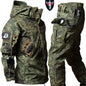 Tactical Winter Set Men's Outdoor Windproof Waterproof Suit Multi-Pocket Soft Shell Hooded Jackets Sharkskin Work Pants