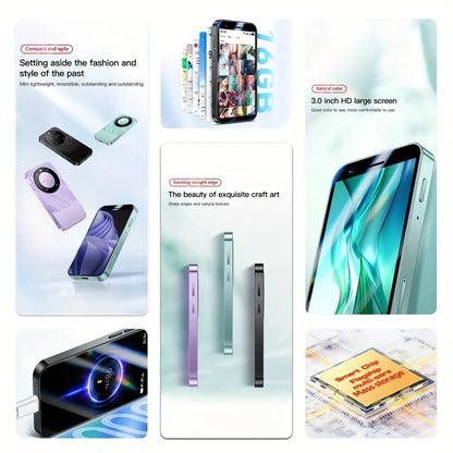 SOYES F8 Mini Smartphone 3.0inch Android 8.1 Dual SIM 3G Network Small Phone, 2GB RAM 16GB ROM, Children's Portable Student Gift