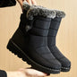 Women's Boots 2025 Trend Winter Shoes For Woman Winter Boots Ankle Low Heels Waterproof Snow Boots With Fur Shoes