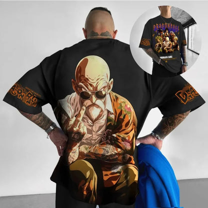 Anime Harajuku Dragon Ball Vegeta Herren Sommer T-Shirt 2025 Oversized Retro Street Damen Lässiges Lockeres Kurzarm Unisex Oberteil