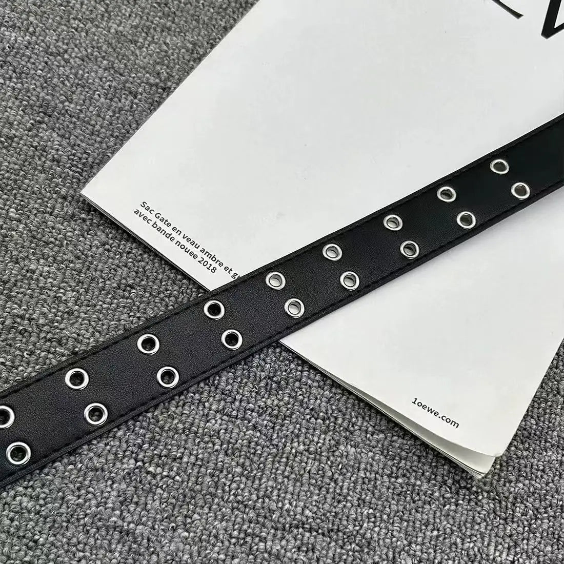 New Stylish Y2K Hollow PU Leather Fashion Punk Belt For Men Women-Trendy Accessory For Gift Giving，Neutral Waist Belts Plus Size