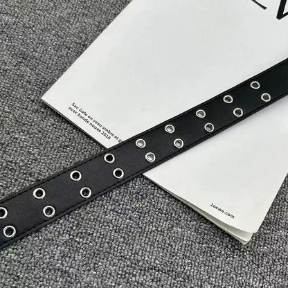 New Stylish Y2K Hollow PU Leather Fashion Punk Belt For Men Women-Trendy Accessory For Gift Giving，Neutral Waist Belts Plus Size