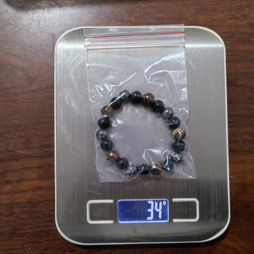 Black Obsidian Hematite Tiger Eye Beads Bracelets Magnetic Health Protection Jewelry
