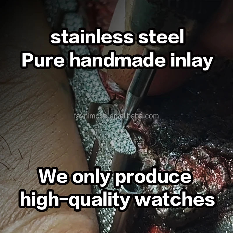 High quality stainless steel luxury watch, hip-hop fully chilled diamond mechanical watch, men's Vvs moissanite diamond watch