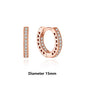 Original 925 Sterling Silber Ohrringe 2025 Stecker Creolen Kristall Ohrringe für Damen Roségold Krone Herz Unendlichkeit Biene Ohrring Schmuck