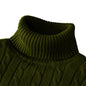 Rollkragenpullover lässig Herren Rollkragen Strickpullover Warmer Herren Pullover Wollpullover