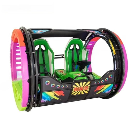360° Remote Control Electric Rolling 2 Seats Coin Operate Swing