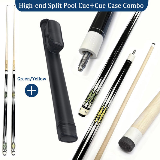 High end Split Pool Cue Set  Professional Quality, Convenient Storage