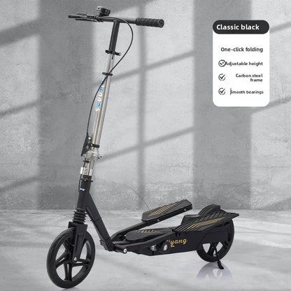 Wholesale Folding Kick Scooter with Shock Absorbers Dual Wing Design Commuting Portable Adult Student Scooter Kick Scooter