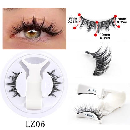 Heiß 1 Paar magnetische Wimpern, handgefertigt, flauschige Nerz-Imitat-Wimpern, wiederverwendbare natürliche falsche Wimpern und magnetische Pinzetten Set Make-up