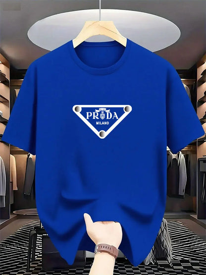 Milan Fashion Men's Luxury Printed Cotton T-Shirt