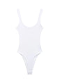 Women's Skinny Ribbed Bodysuits O Neck Straps Snap-Button Sexy Fashion Female Playsuits Comfortable Stretchy Clothing