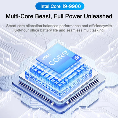 Intel Core i7-8650U processor with circuit board background