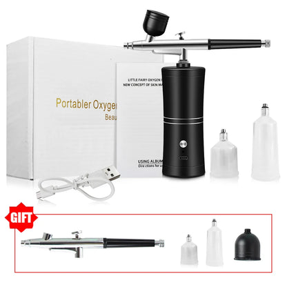 Airbrush with Compressor Airbrush Painting Mini Spray Gun for Painting Wireless Electric Paint Gun Airbrush Kit with Compressor