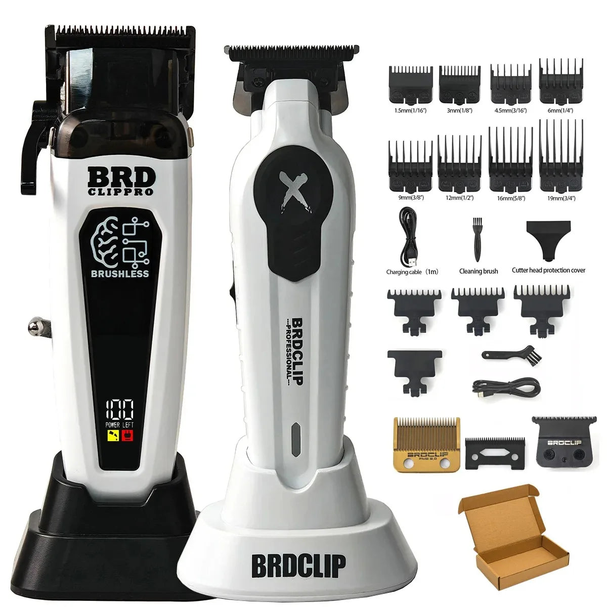 BRDCLIP 106B FA1T 609 Profi Haarschneidemaschine 7500RPM 7700RPM 7000RPM DLC Klinge mit Basis 106B Bürstenloser Motor Haarschneider