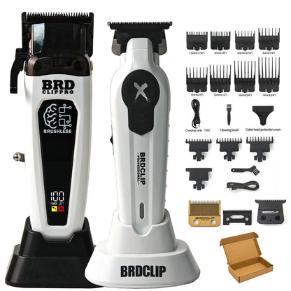 BRDCLIP 106B FA1T 609 Profi Haarschneidemaschine 7500RPM 7700RPM 7000RPM DLC Klinge mit Basis 106B Bürstenloser Motor Haarschneider