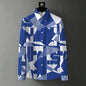 Men's Retro Baroque Print Business Casual Shirt