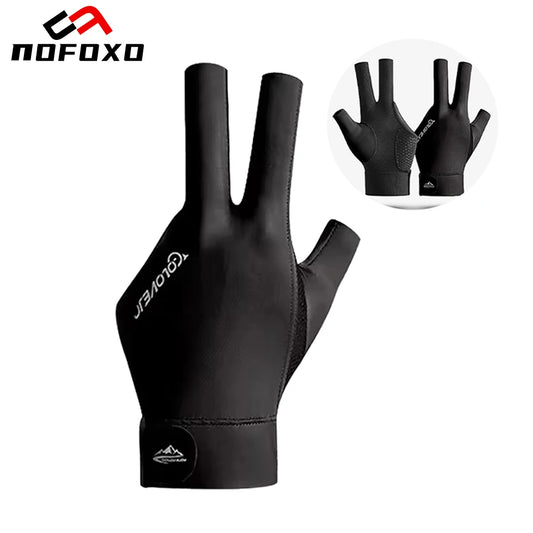 Black three-finger glove with 'NOFOX' branding on a white background