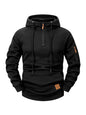 2025 Autumn/Winter Men's Hoodie Fashion Casual Sports Hoodie Retro Harajuku Long Sleeve Zipper Multi Pocket Loose Street Wear