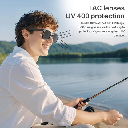 800W Camera AI Smart Translation Sunglasses – Waterproof, Color-Changing, Photo & Video