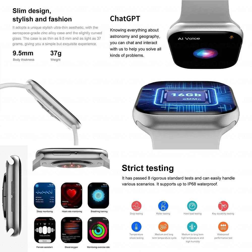 DT Watch 10 Smart Watch AMOLED 4GB Music BT Call