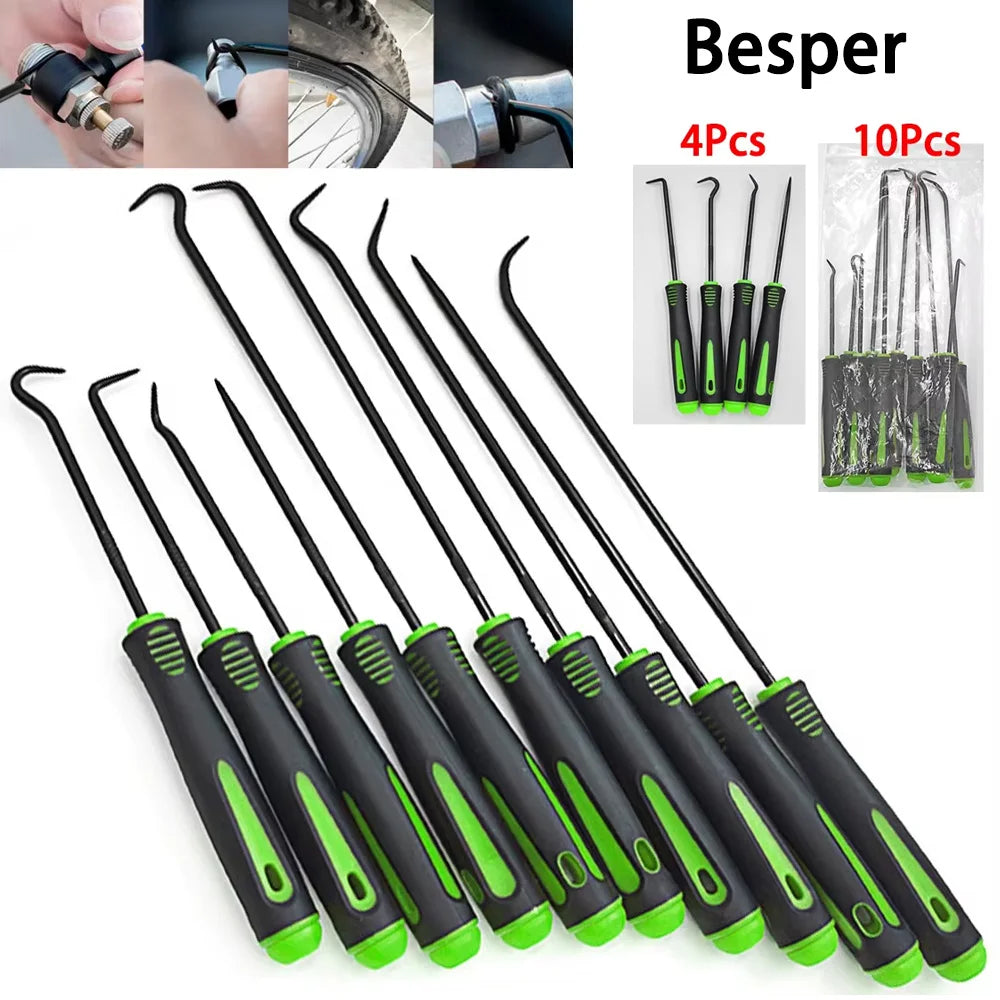 10/4 Stück Präzisions-Haken-Set, Auto Ölwellendichtring/O-Ring Dichtung Ausheber Mini Präzisionshaken Professioneller Abzieher Entferner