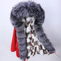 Maomaokong 2022 Winter Long Jacket Real Fur Coat Women Clothes Large Fur Collar Detachable Natural Fox Lining Parkas Leather Fur
