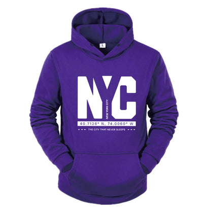 New Autumn And Winter Men's Casual Fashionable Comfortable Letter Printed Long Sleeved Hooded Versatile Sportswear Pullover