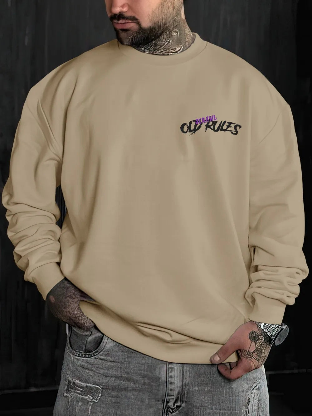 Europäische und amerikanische Herren-Herbstmode Teddybär-Buchstaben-Print weicher und bequemer langärmeliger Hoodie Outdoor-Street-Top