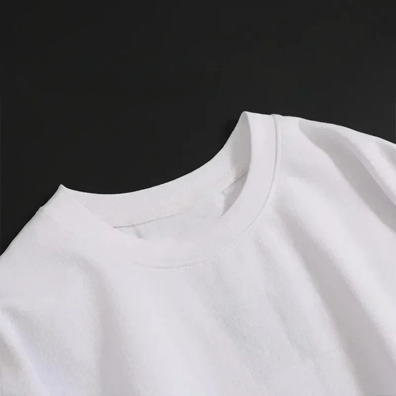 T-Shirt aus amerikanischer reiner Baumwolle mit Rundhalsausschnitt, hochwertiger Luxus, meistverkaufter und angesagter Stil