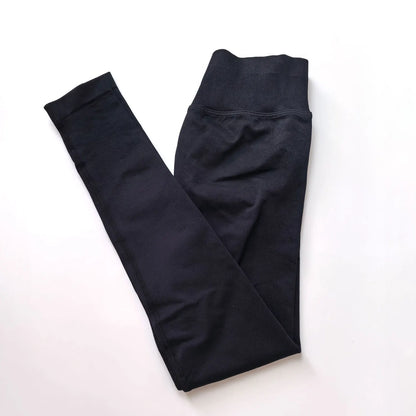 NCLAGEN Impact Leggings Damen Nahtlose Sport Yoga Hosen Niedrig Gerippter Bund Fitnessstudio Kleidung Fitness Workout Leggings Scrunch Butt Strumpfhose