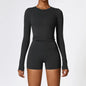 2PCS Yoga Set Women Gym Clothing Fitness Workout Set Sportswear Female Long Sleeve Crop Top High Waist Leggings Sports Suits