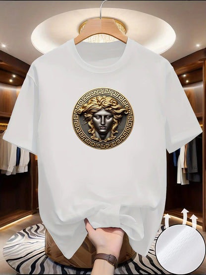 Men's Art Print Quick Dry Sports T-Shirt Summer
