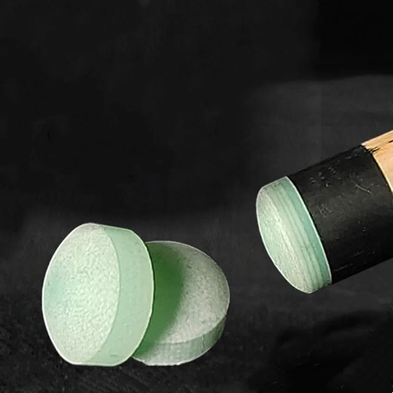 2 STÜCK 14mm Break Jump Queuespitzen Grüne Fiber-Spitzen für Poolbillard Queue Billard Zubehör