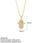 Heart Evil Blue Eye Sun Necklace for Women Cute Dog Bee Elephant Gold Color Pendant Woman's Collars Long Stainless Steel Chains