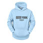 New York City Men's and Women's Hooded Fashion Letter Print Pattern Sportswear Casual Harajuku Hooded Pullover Sportswear
