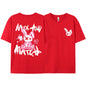 Pink Ragdoll Rabbit Harajuku Print T-Shirt Men Loose Oversize  Clothing Hip Hop Casual Short Sleeve S-XXXL Cotton T-Shirt Couple