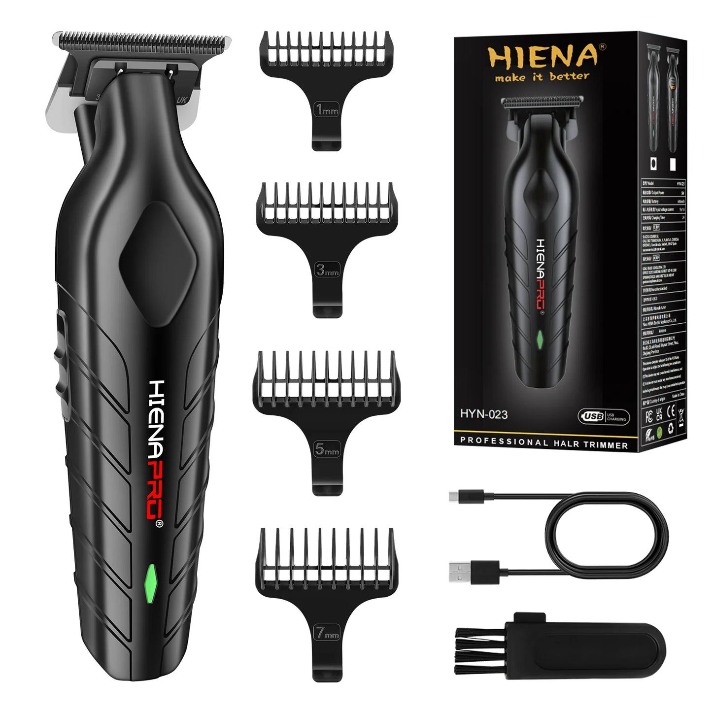 Electric Hair Clippers Rechargeable Cordless Beard Trimmer