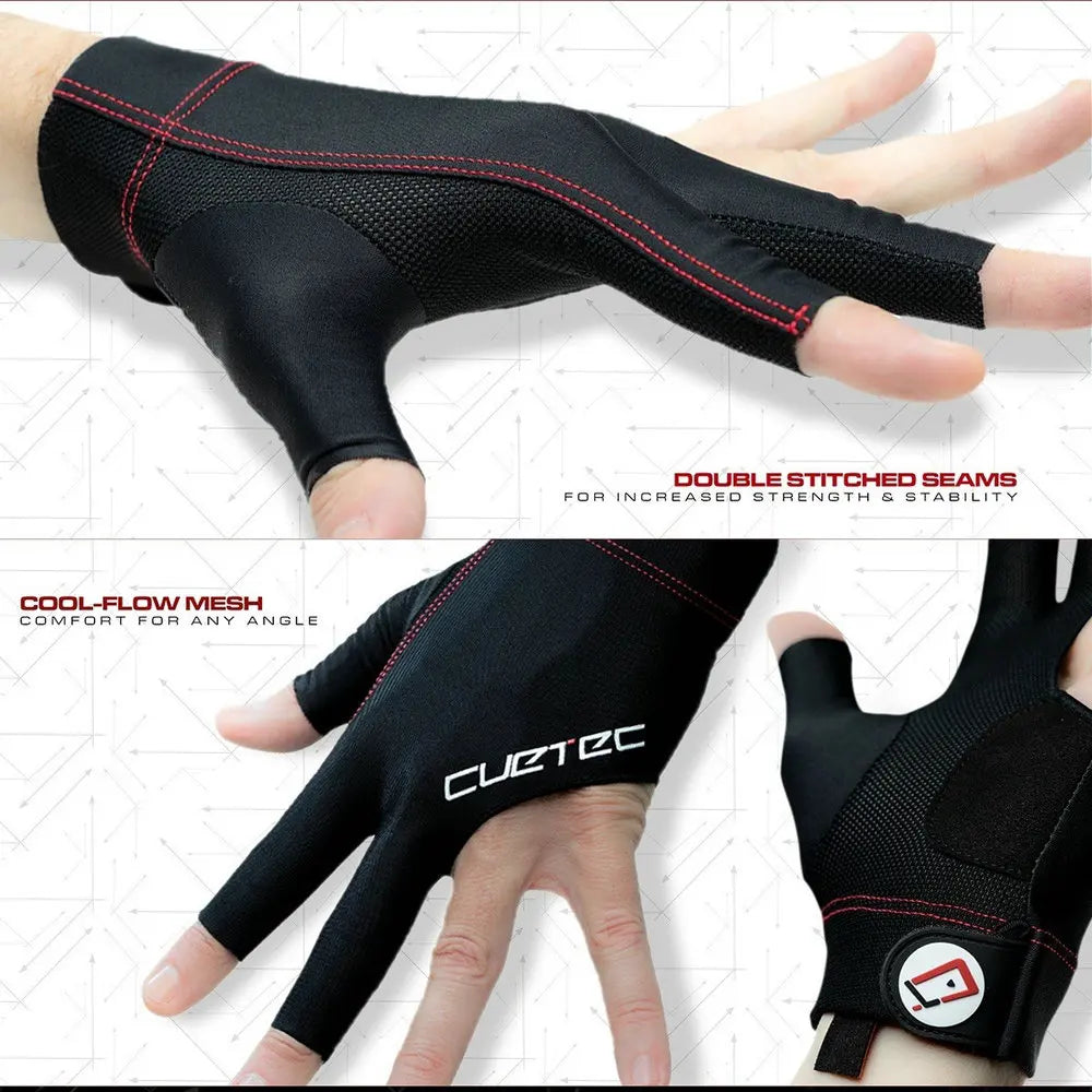 CUETEC Axis Champion Billiard Glove - Fits Left Or Right Hand Size L Random Color