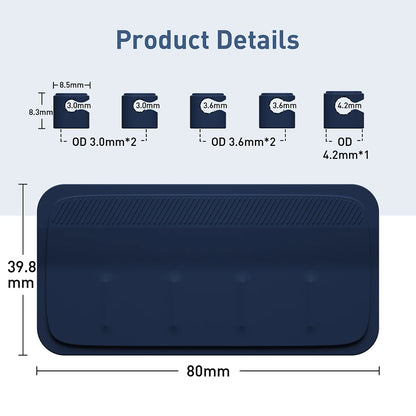 Magnetic Car Cable Clamp - Silicone Wire Holder 5pcs