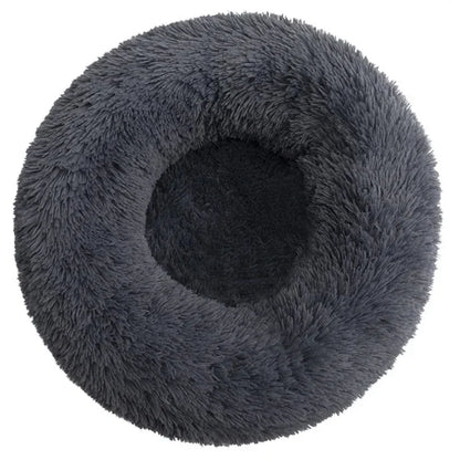 40-90cm Rundes Haustierbett für große Hunde Super Weiches Katzenbett Langes Plüsch Hundebett für mittlere Hunde Winter Warmes Schlafplatz
