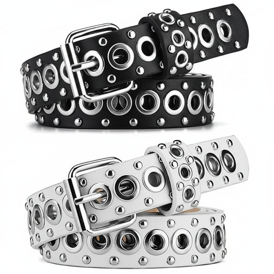Women's Belt Fashionable Rivet Thin Belt Personalized Needle Buckle Belt Street Trend Punk HipHop Style Y2K Belt With Jeans Belt