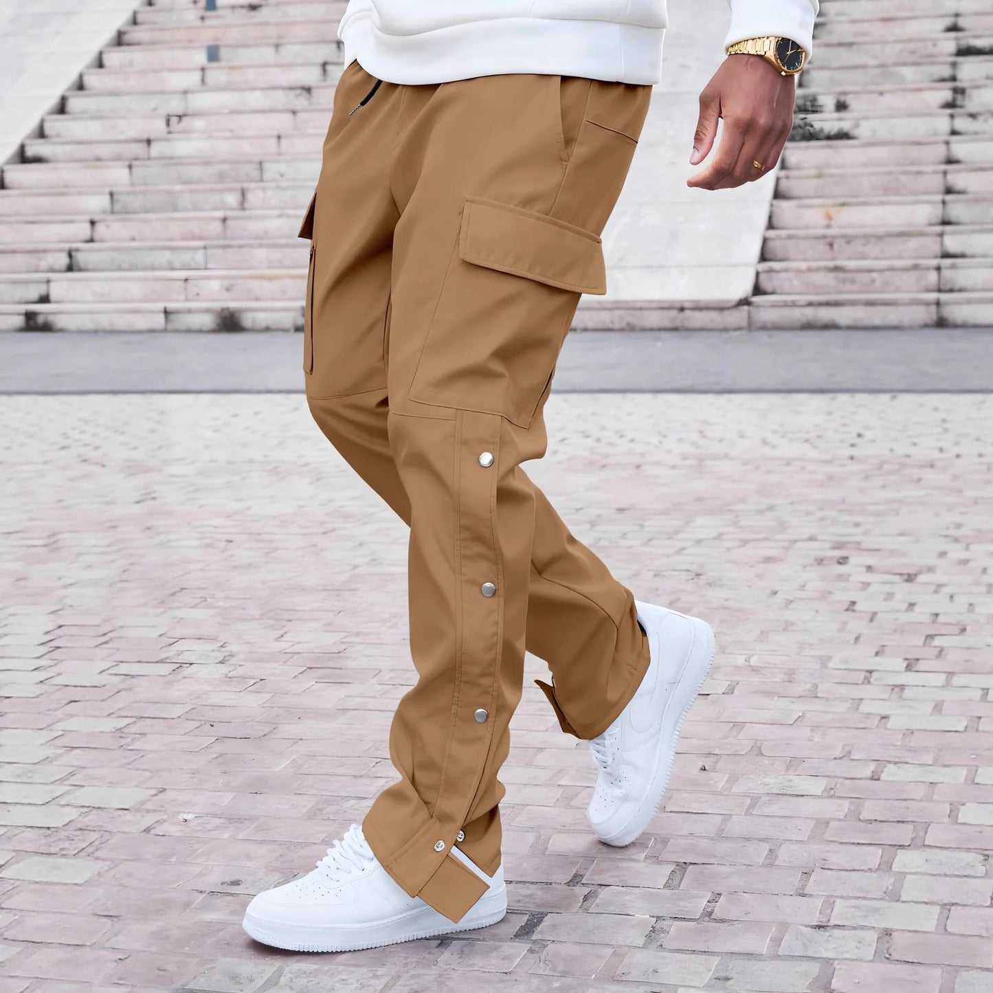Men's Multi-Pocket Work Pants | High Street Style