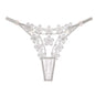 Sexy Lace Thong Women Butterfly Low Waist Panties G strings Transparent Mesh Briefs Adjustable Waist Panties Culotte Femme