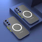 S25 S24 Ultra Plus Hülle Panzer Matt Magnetisch Für Samsung Galaxy S25 S24 S23 S 25 Ultra Plus Hüllen Mattiert Kabelloses Lade-Cover