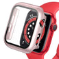 Tempered Glass+cover For Apple Watch Accessories 45mm 41mm 44mm 40mm 42mm Screen Protector Apple watch Case serie 9 4 5 6 SE 7 8